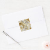 Luxury Ivory Marble & Gold Foil Ingredients Label (Envelop)
