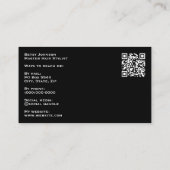 Luxury Ivory Marble & Gold Glitter Business Card Visitekaartje (Achterkant)
