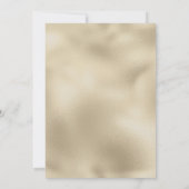 Luxury ivory pink white gold flowers RSVP  Kaart (Achterkant)