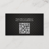 Luxury Ivory Ribbon Wedding Website Kaart invoegen (Achterkant)