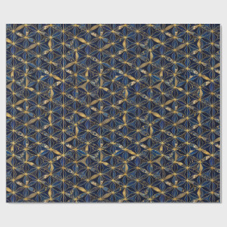 Luxury Japanese Asanoha Gold Wrapping Paper Cadeaupapier