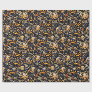 Luxury Japanese Halloween Pumpkin Wrapping Paper Cadeaupapier