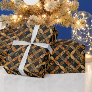 Luxury Japanese Shippo Amber Wrapping Paper Cadeaupapier