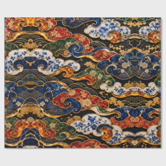 Luxury Japanese Zuiun Cloud Wrapping Paper Cadeaupapier