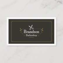 Luxury Kapper Bedrijfskaart Sjabloon | Moderne Edi