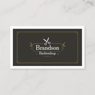Luxury Kapper Bedrijfskaart Sjabloon | Moderne Edi Visitekaartje