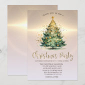 Luxury Kerstboom Ballen Goud Bedrijf  Kaart (Voorkant / Achterkant)