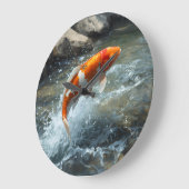 LUXURY KOI FISCH ARTWORK GROTE KLOK (Hoek)