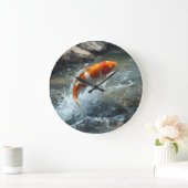 LUXURY KOI FISCH ARTWORK GROTE KLOK (Huis)