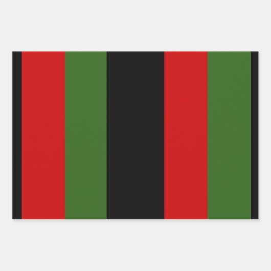 Luxury Kwanzaa Wrapping Paper Set | Nguzo Saba (Voorkant)