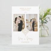 Luxury Lace MR & MRS kerstbruiloft 2 Foto's (Staand voorkant)