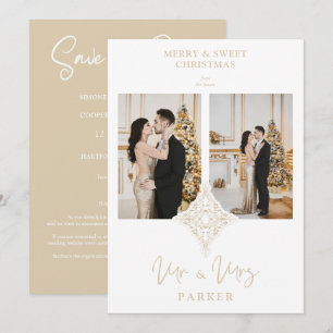 Luxury Lace MR & MRS kerstbruiloft 2 Foto's