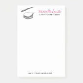 Luxury Lash & Beauty Salon Zwarte Wimpers Post-it® Notes (Voorkant)