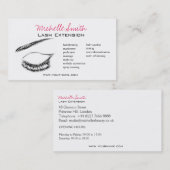 Luxury Lash & Beauty Salon Zwarte Wimpers Visitekaartje (Voorkant / Achterkant)