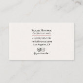 Luxury Lash Business Card  Luxury Design Visitekaartje (Achterkant)