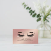 Luxury Lash Design with QR code Visitekaartje (Staand voorkant)