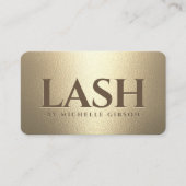 Luxury Lash Tech Studio Bruine Nepgoud Visitekaartje (Voorkant)