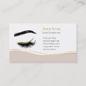 Luxury Lash Technician After care Card Afsprakenkaartje (Voorkant)