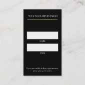 Luxury Lash Technician Appointment Card Afsprakenkaartje (Achterkant)