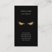 Luxury Lash Technician Appointment Card Afsprakenkaartje (Voorkant)