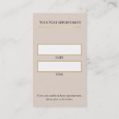 Luxury Lash Technician Appointment Card Afsprakenkaartje (Achterkant)