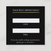 Luxury Lash Technician Appointment Card Afsprakenkaartje (Achterkant)