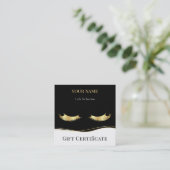 Luxury Lash Technician Gift Certificate Card Klantenkaartje (Staand voorkant)