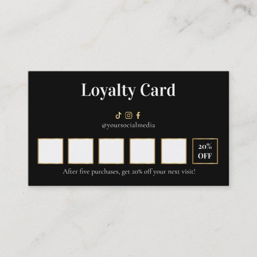 Luxury Lash Technician Loyalty Card (Voorkant)
