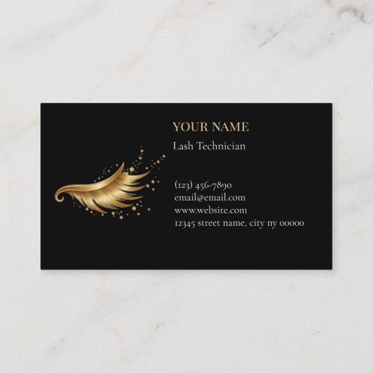Luxury Lash Technician Loyalty Card (Achterkant)