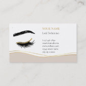 Luxury Lash Technician Loyalty Card (Achterkant)