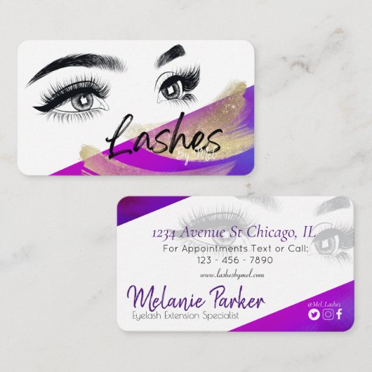 Luxury Lash - Visitekaartje (Voorkant / Achterkant)