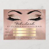 Luxury Lashes Roos Makeup Artist Certificate Gift (Voorkant)