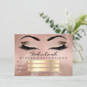 Luxury Lashes Roos Makeup Artist Certificate Gift (Staand voorkant)