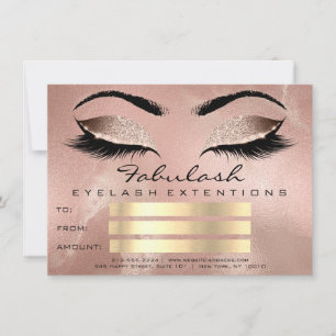 Luxury Lashes Roos Makeup Artist Certificate Gift