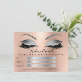 Luxury Lashes roze Silver Makeup Certificate Gift (Staand voorkant)