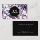 Luxury Lavender Crystal Jewel Gem Design Visitekaartje (Voorkant / Achterkant)