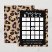 Luxury Leopard Print Vrijgezellenfeest Bingo Game  (Voorkant / Achterkant)