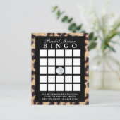 Luxury Leopard Print Vrijgezellenfeest Bingo Game  (Staand voorkant)