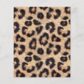 Luxury Leopard Print Vrijgezellenfeest Bingo Game  (Achterkant)