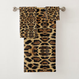 Luxury Leopard Skin Elegant Wild Animal Fur Design Bad Handdoek