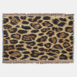 Luxury Leopard Skin Elegant Wild Animal Fur Design Deken