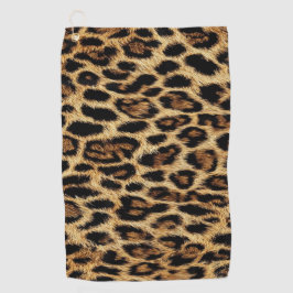 Luxury Leopard Skin Elegant Wild Animal Fur Design Golfhanddoek