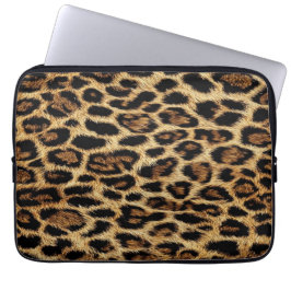 Luxury Leopard Skin Elegant Wild Animal Fur Design Laptop Sleeve