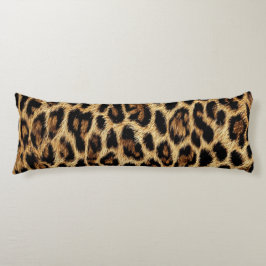 Luxury Leopard Skin Elegant Wild Animal Fur Design Lichaamskussen