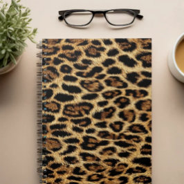 Luxury Leopard Skin Elegant Wild Animal Fur Design Notitieboek