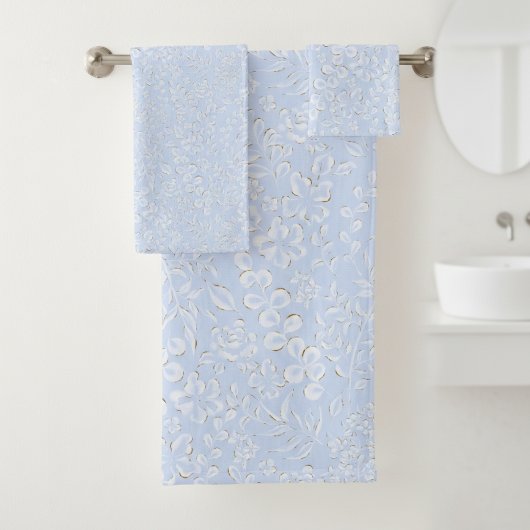 Luxury Light Blue Towel – Modern Elegance Bad Handdoek