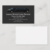 Luxury Limousine Chauffeur Service Visitekaartje (Voorkant / Achterkant)