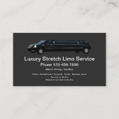 Luxury Limousine Chauffeur Service Visitekaartje (Voorkant)