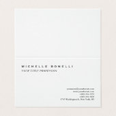 Luxury Linen Classical Plain Professional Visitekaartje (Buitenkant ongevouwen)