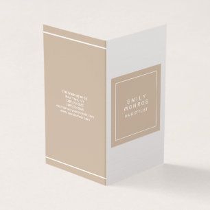 Luxury Linen Plain Modern minimalist Visitekaartje